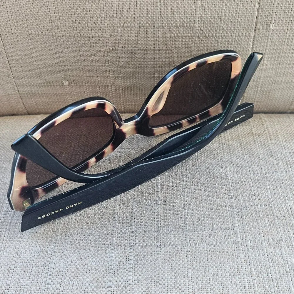 Marc Jacobs Women's Glasses Marc229/S Black Square Sunglasses - Picture 9 of 16